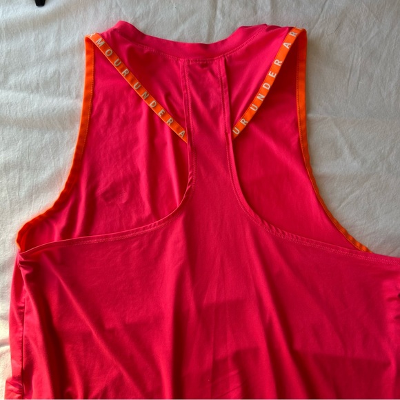 Under Armour Tops - Under Armour Women’s Racerback Athletic Tank Top Pink Orange Size L